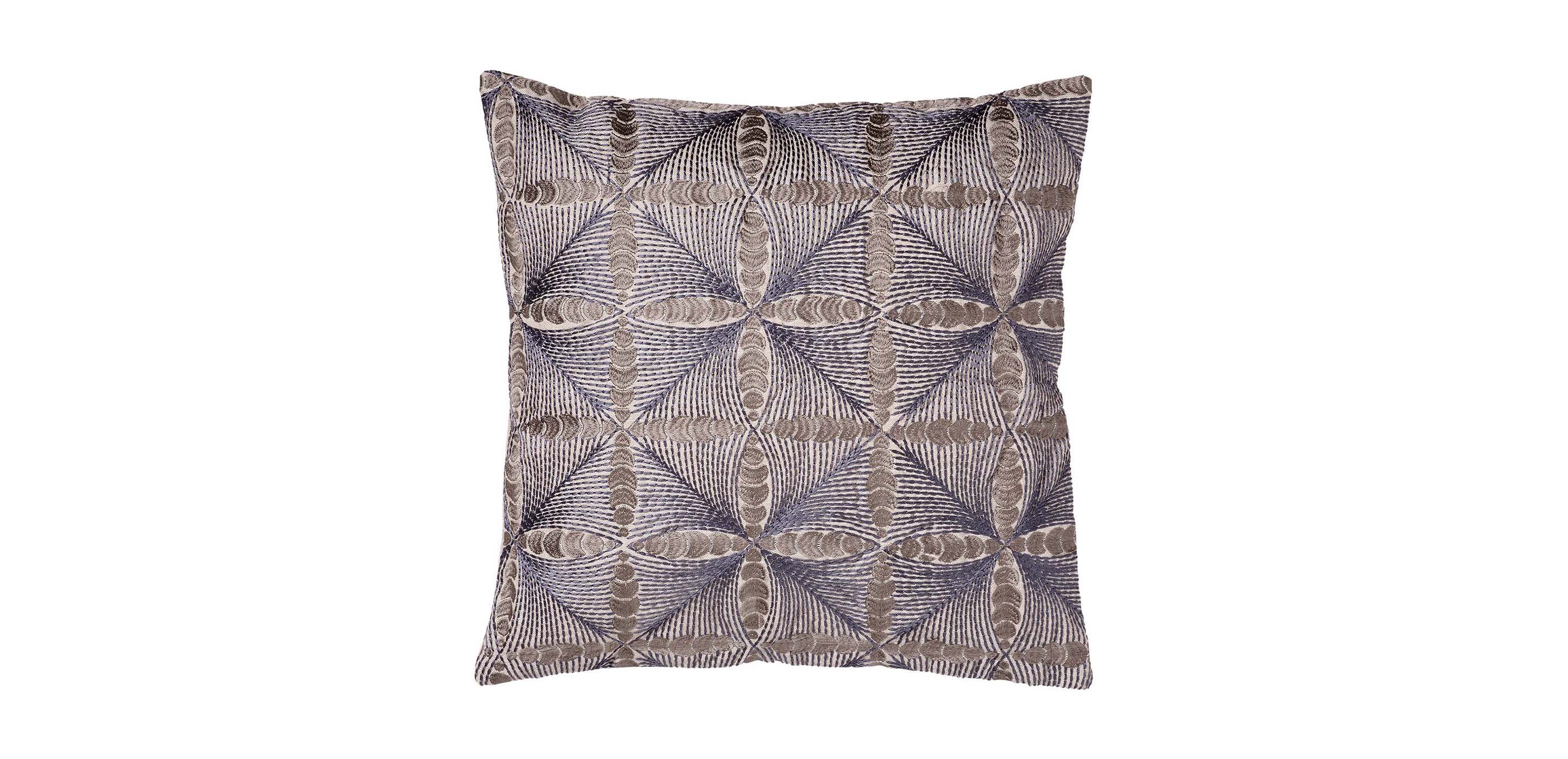Embroidered Diamond Pillow Pillows Ethan Allen