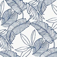 Blue/White swatch Tropical Breeze Wallpaper