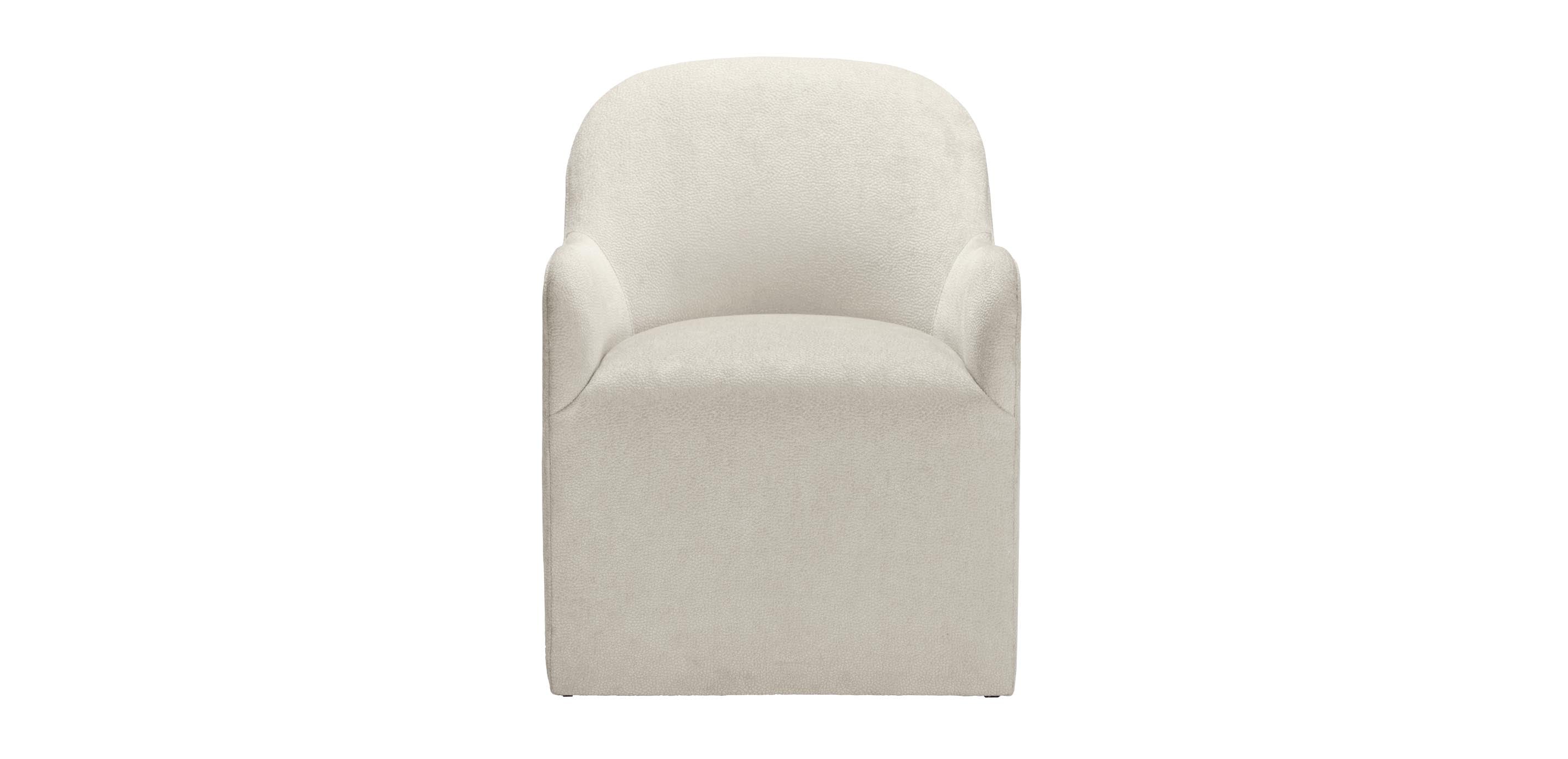 Dani Modern Dining Chair with Caster Base | Ethan Allen