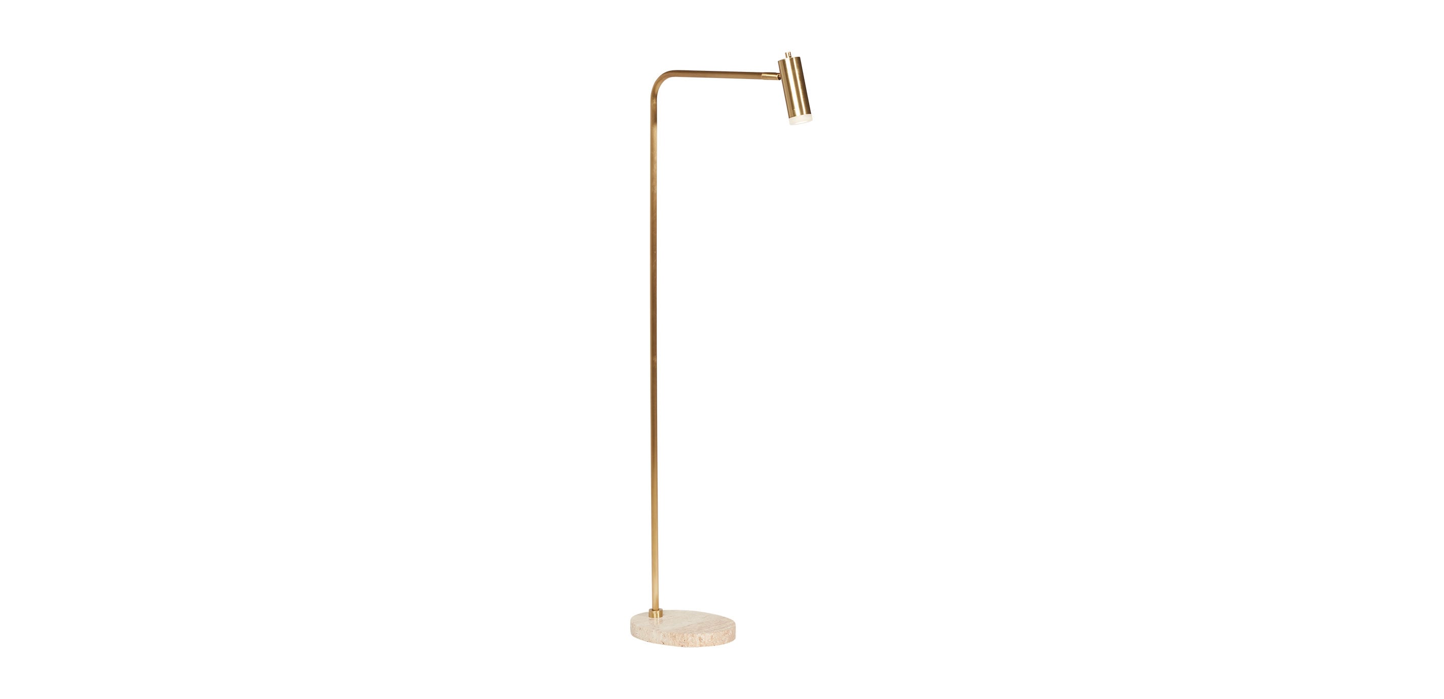 Denten LED Standing Adjustable Floor Lamp | Ethan Allen