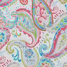 Penelope Punch (P9118), performance print swatch Custom Outdoor Lumbar Pillow