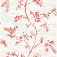 Red swatch Waterside Garden Wallpaper