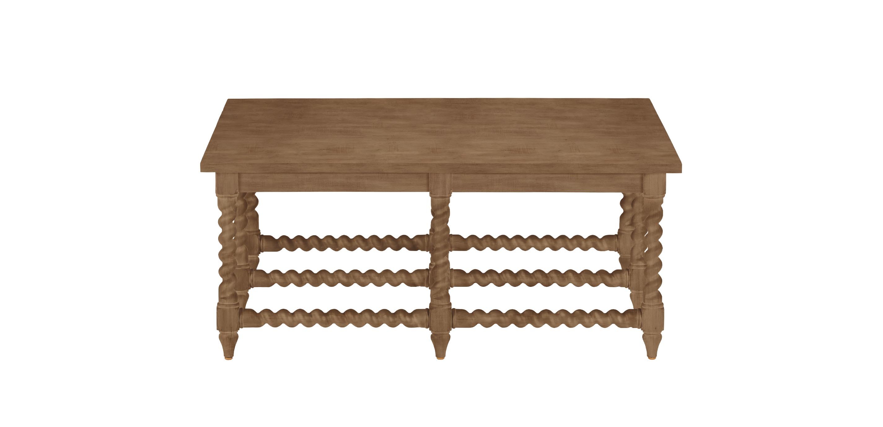 Madalynn Square Barley Twist Coffee Table