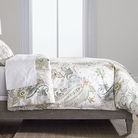 Spring Green Paisley Duvet Cover Product Thumbnail