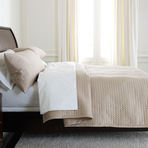 Morgan Coverlet, Flax | | large Morgan Coverlet, Flax , , large