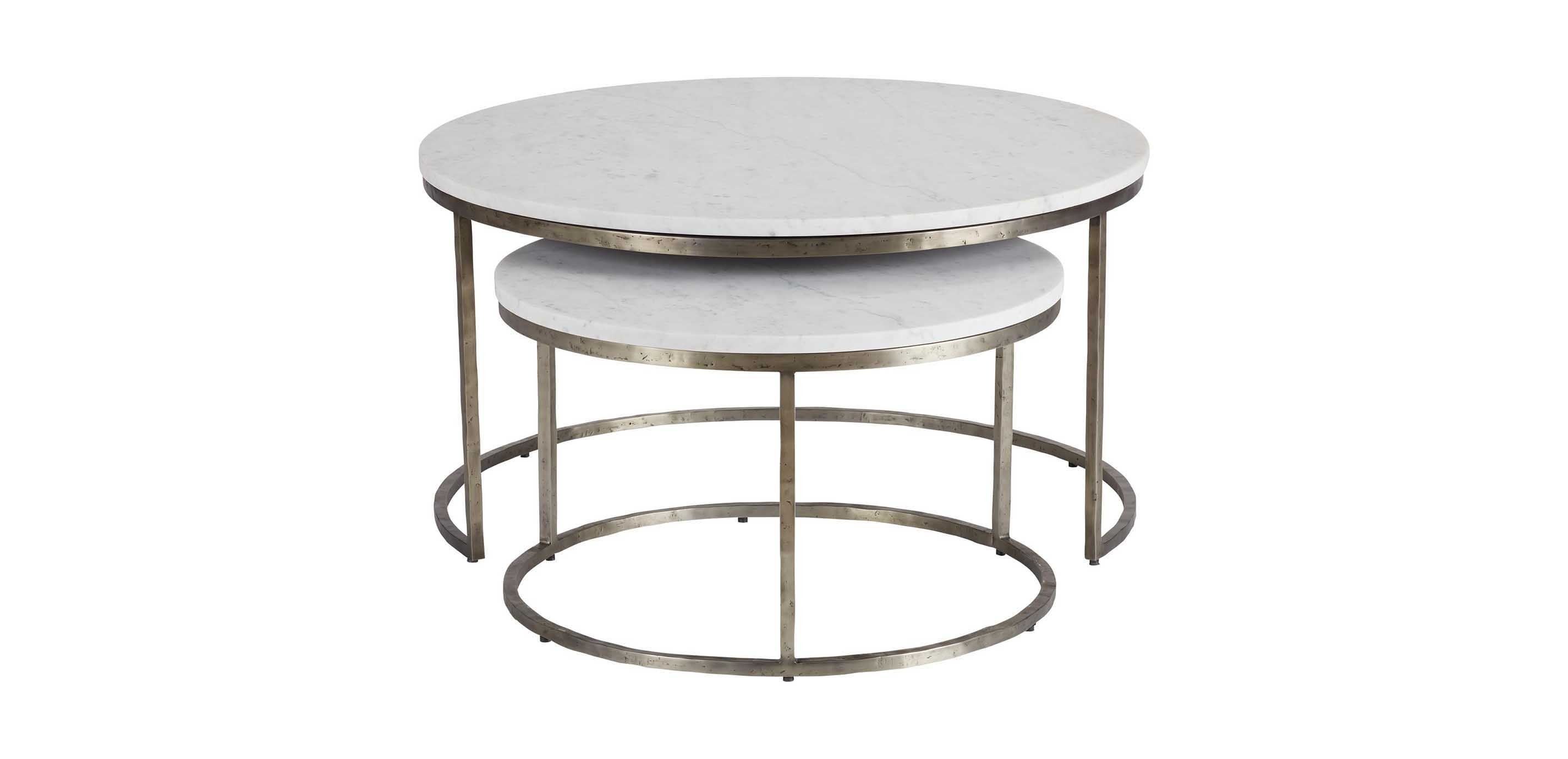 Bayless Marble Top Coffee Table Nesting Table Ethan Allen