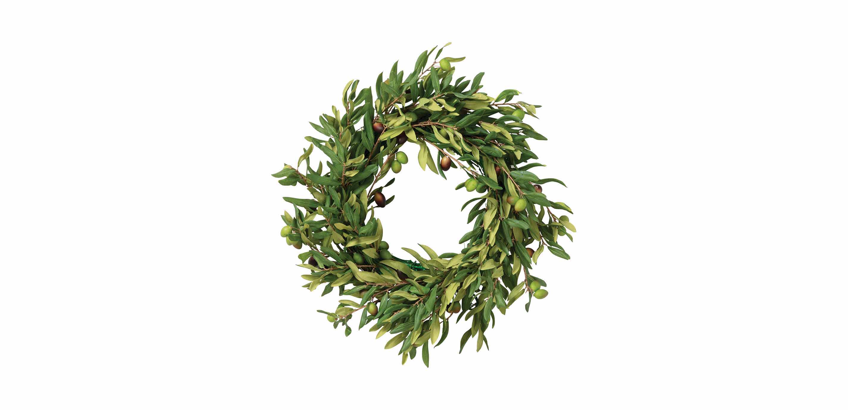 20" Olive Wreath | Olive Branch Wreaths | Ethan Allen