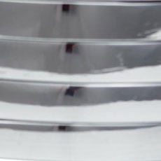 Chrome swatch Acrylic Drapery Hardware Set with Sphere Finial