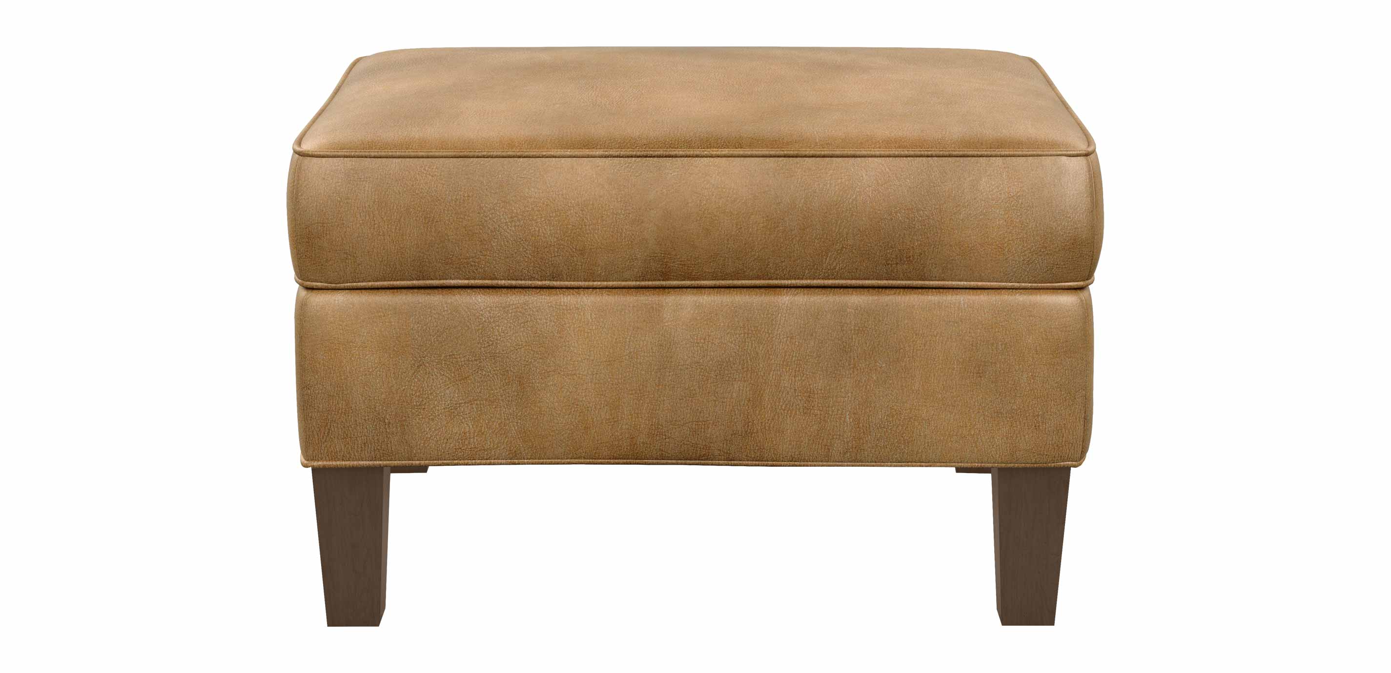 Adam Leather Ottoman Ottomans & Benches Ethan Allen
