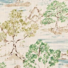 Ariana Seaglass (33821): watercolor printed botanical swatch Ariana Fabric