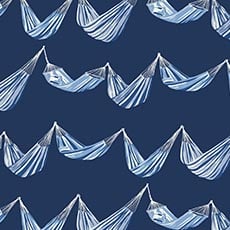 Dark Blue swatch Laguna Hammock Wallpaper