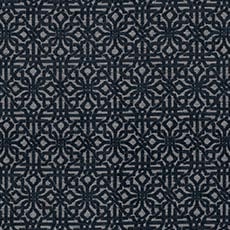 Pylos Navy (39188): dimensional chenille LatticeFretwork swatch Pylos Ecru Fabric