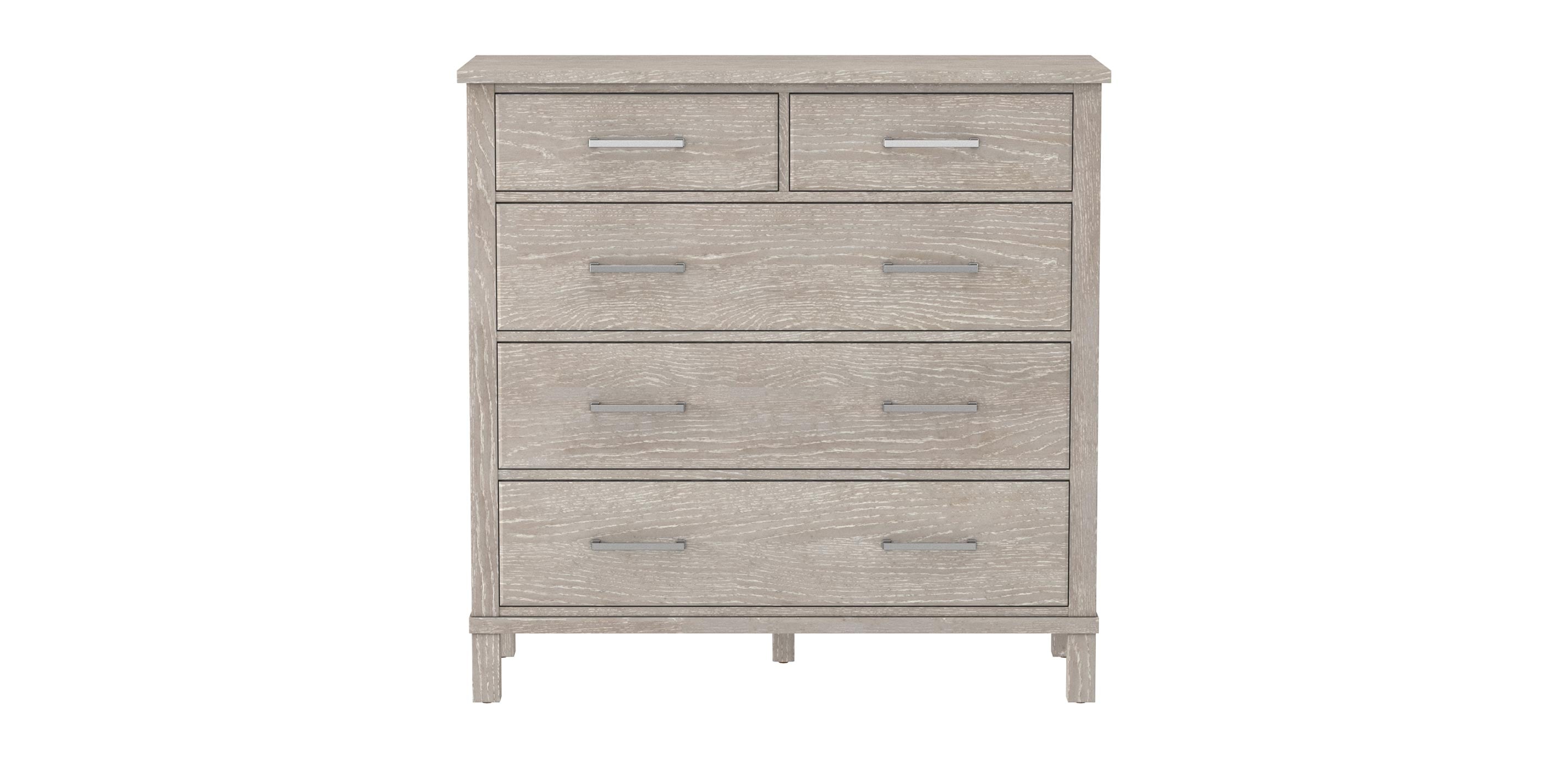 meredith grey red dress 4 Drawer Dresser Nightstand, Grey/Rustic Brown main image 1