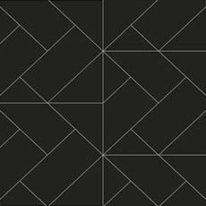Black/Silver swatch Angular Grid Wallpaper