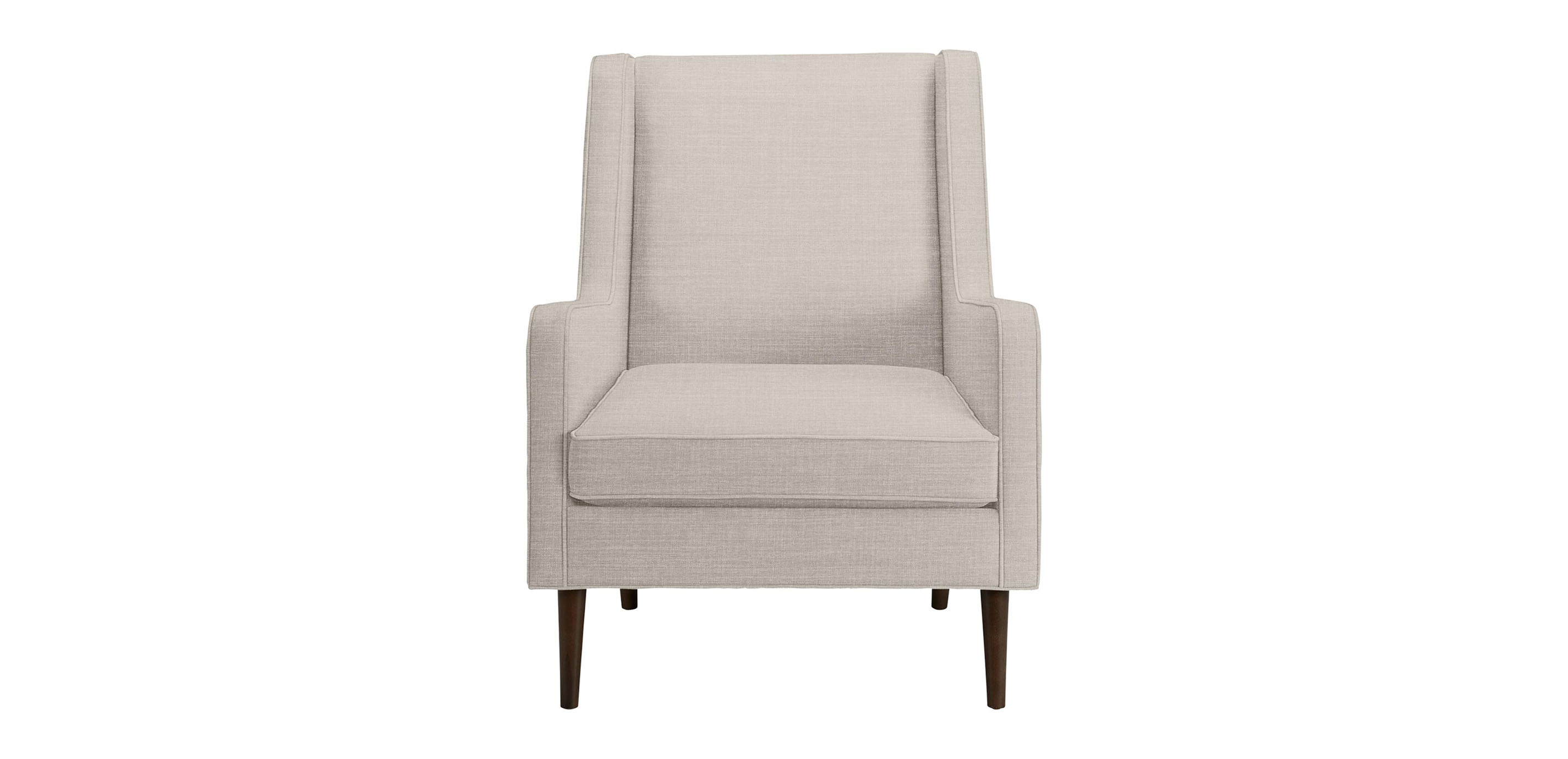 Ivery Wing Chair Narrow Modern, Ethan Allen Wing Chair Slipcover