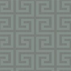 Green swatch Greek Key Wallpaper