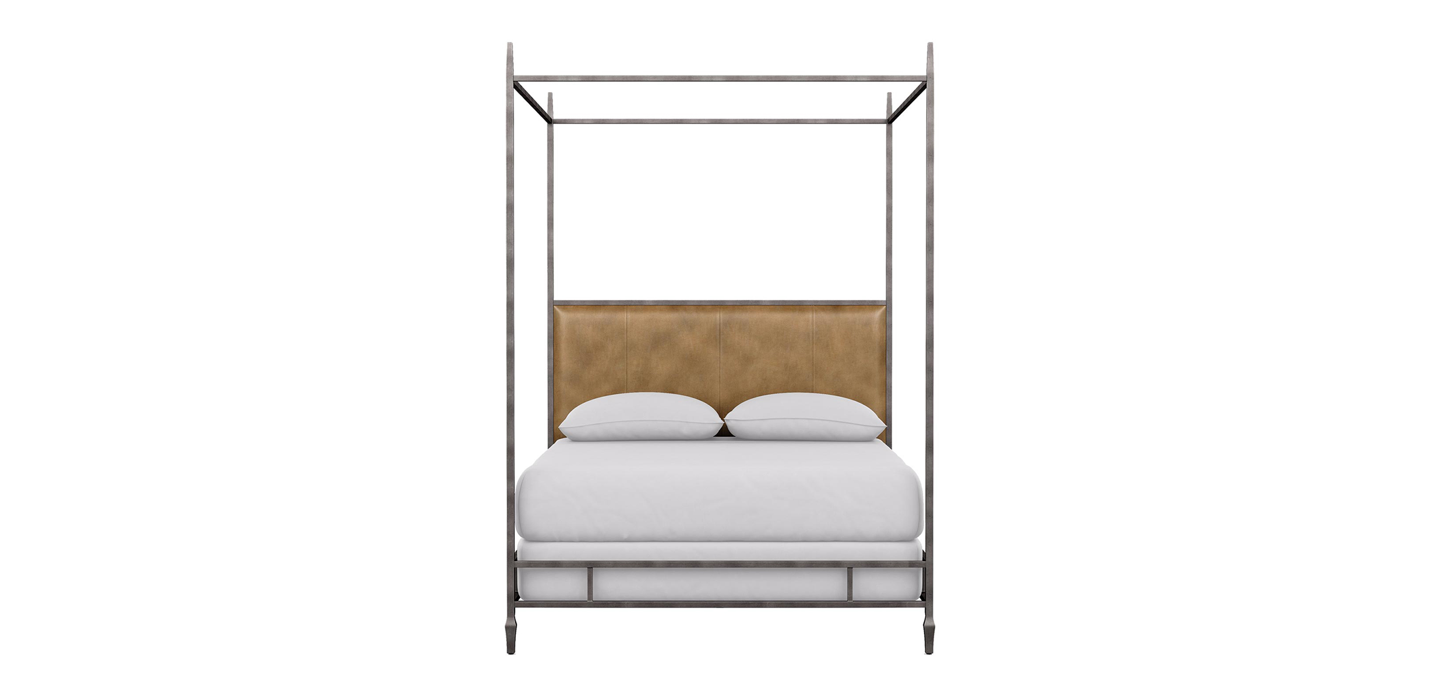 Lincoln Leather Upholstered Poster Bed Beds Ethan Allen