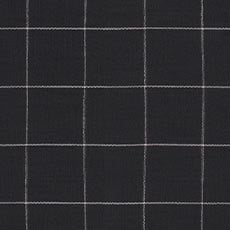 Jovan Onyx (39658): casual woven windowpane swatch Jovan Linen Fabric
