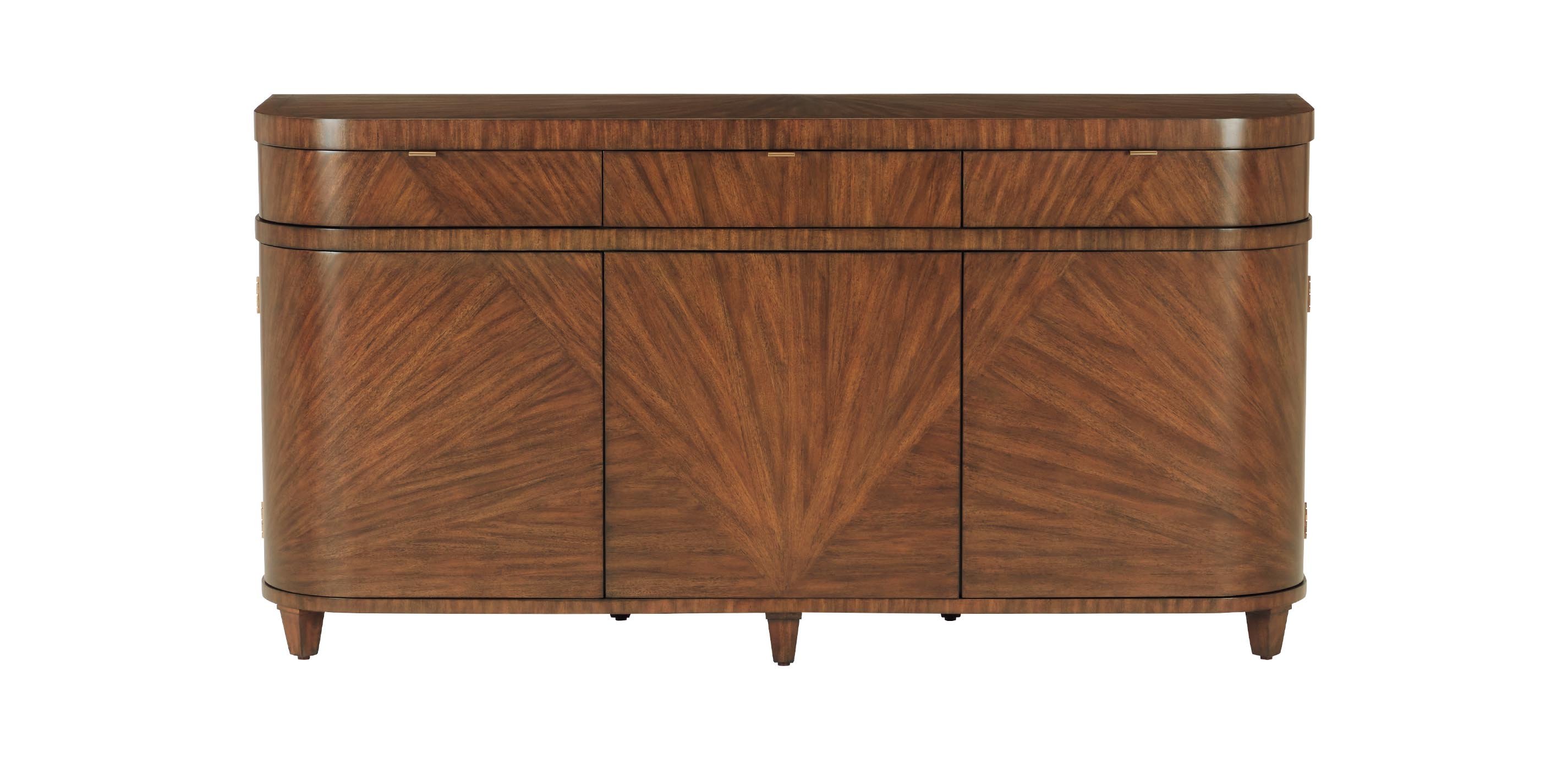 Zayne Mahogany Buffet: Art Deco Buffet Cabinet | Ethan Allen