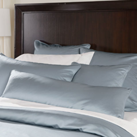 Salena Solid Lumbar Pillow 14"x 36", Mist Blue Product Thumbnail Salena Solid Lumbar Pillow 14"x 36", Mist Blue Product Thumbnail