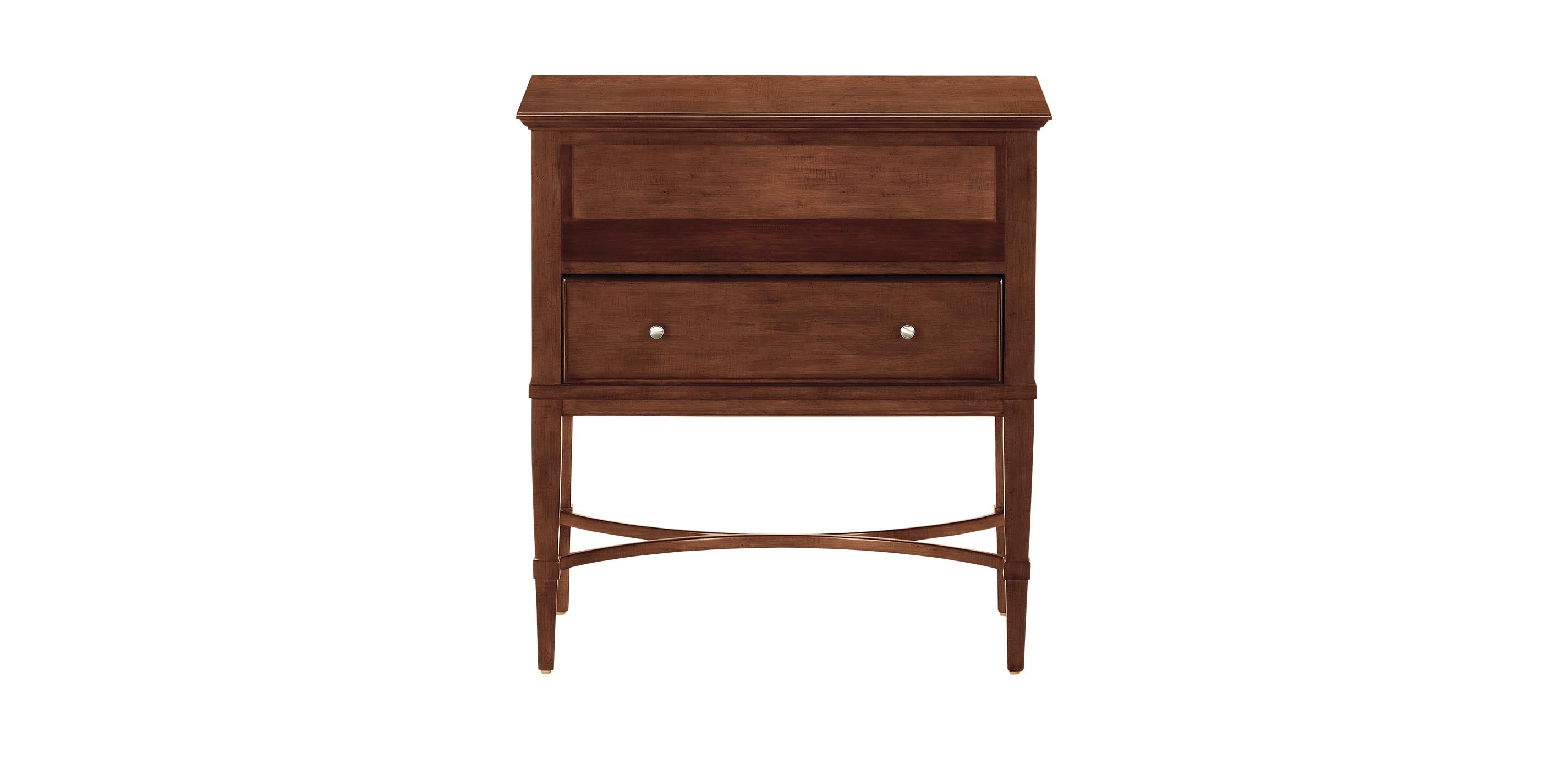 Howell Night Table with Drawer & Open Shelf | Ethan Allen