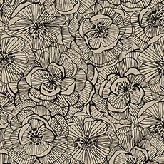 Taupe swatch Suzette Floral Wallpaper