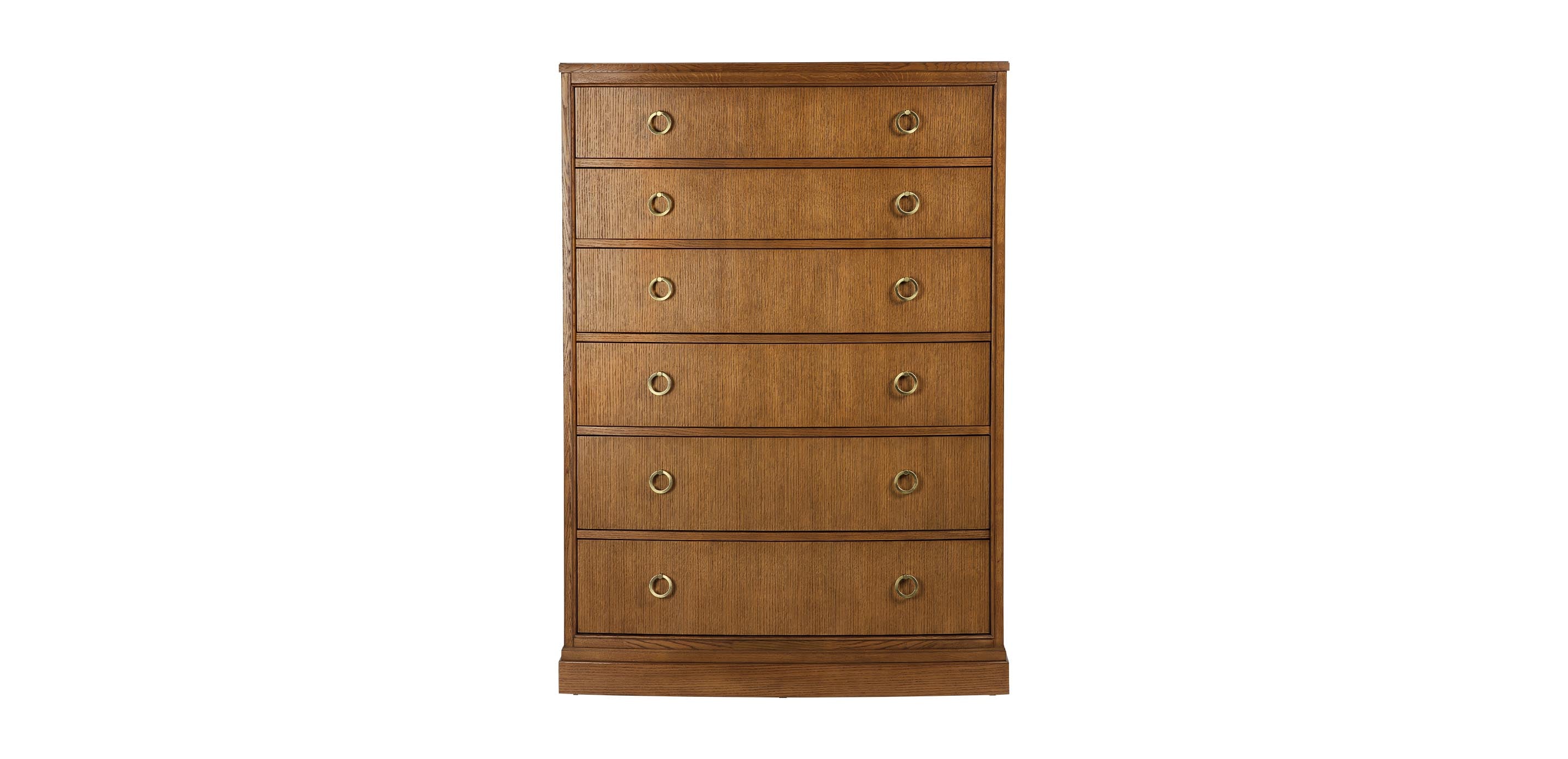 Heston Oak Tall Chest | Ethan Allen