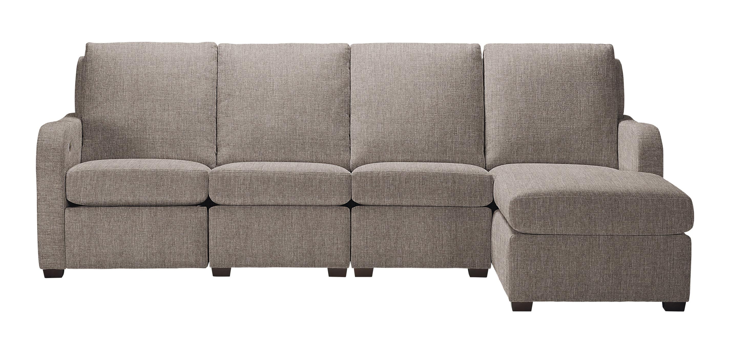 Jennings Wall-Reclining Four-Piece Sectional with Chaise | Ethan Allen