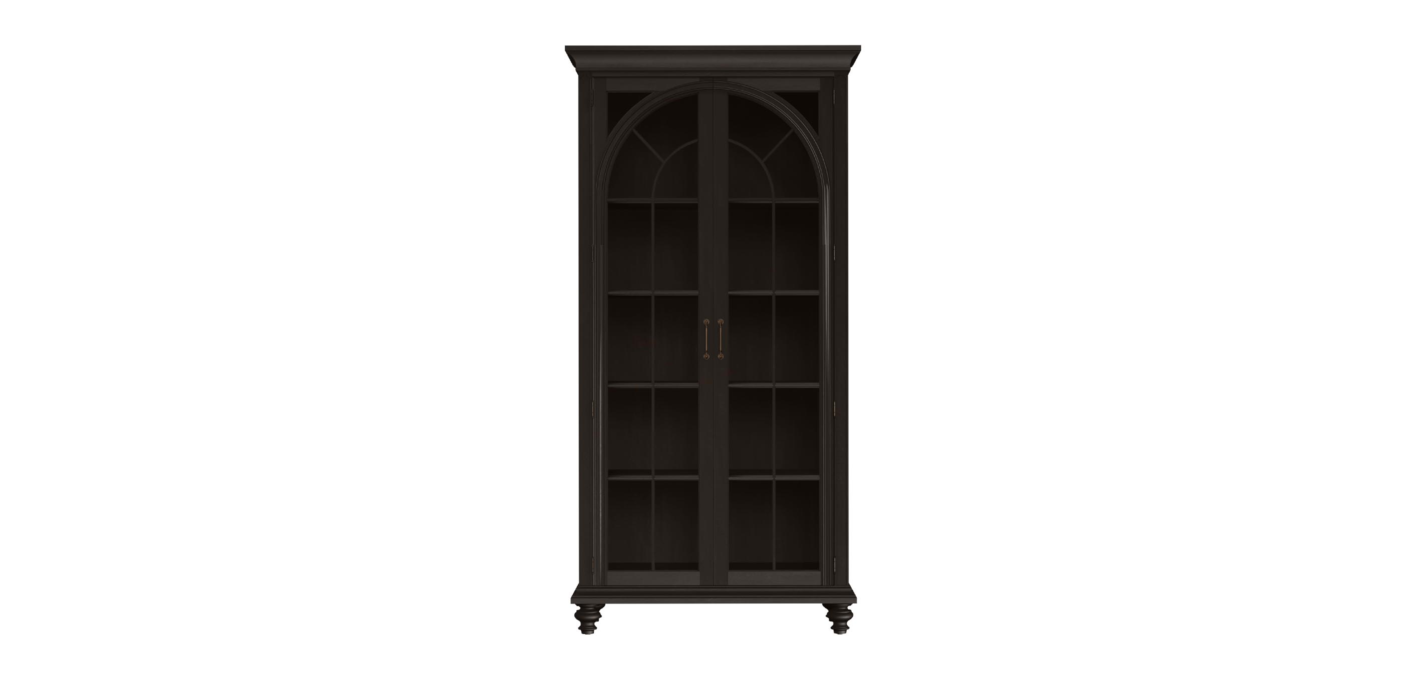 Zeta Display Cabinet with Arched Window Glass Doors | Ethan Allen