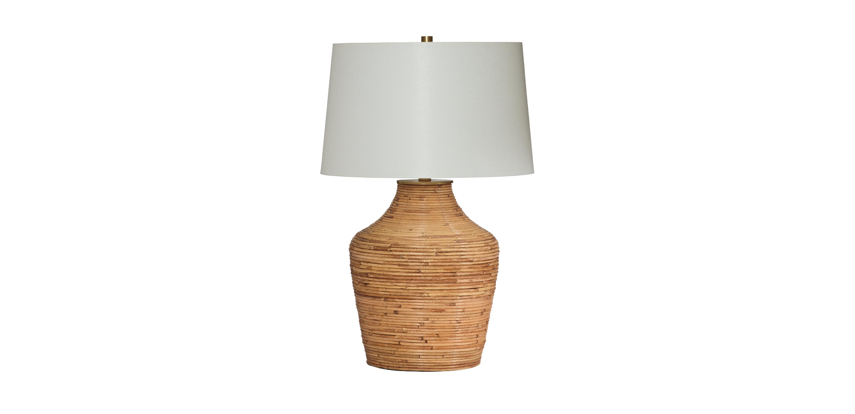 Marlie Rattan Table Lamp—Woven Table Lamp | Ethan Allen