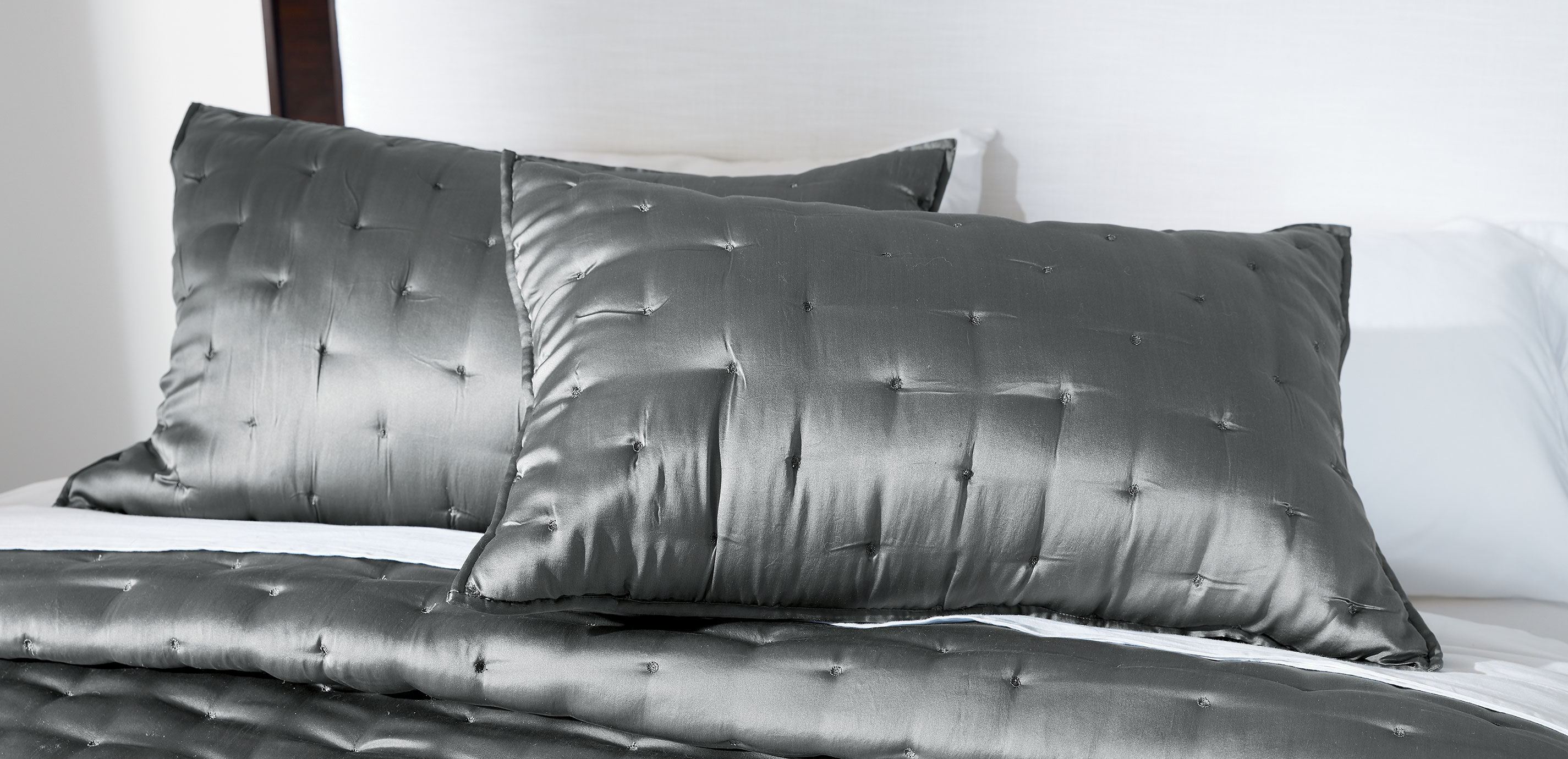 Washed Silk Coverlet and Washed Silk Sham Ethan Allen