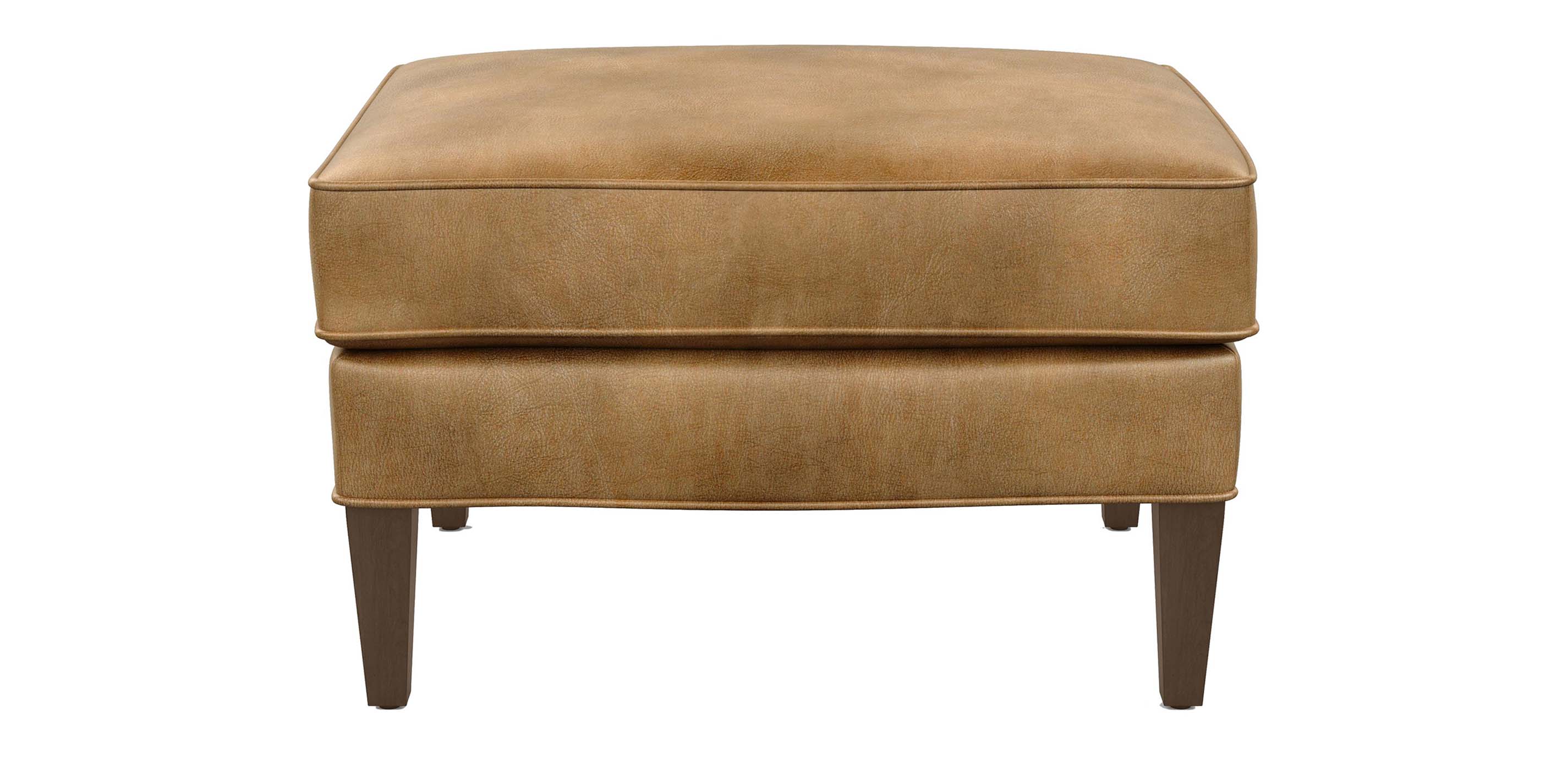 Parker Leather Ottoman Ottomans & Benches Ethan Allen