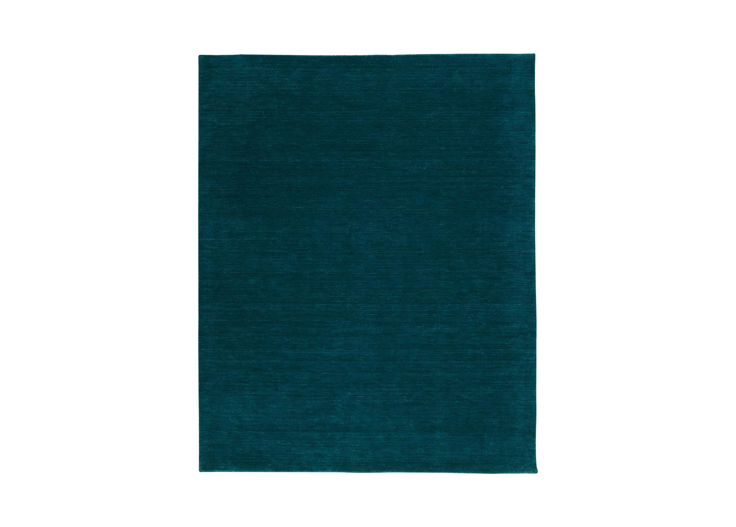 Loomed Wool Rug, Turquoise Solid Rugs Ethan Allen