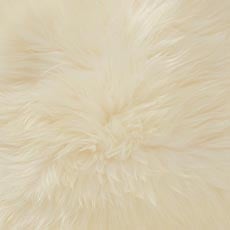Ivory swatch Long Hair Sheepskin Lumbar Pillow