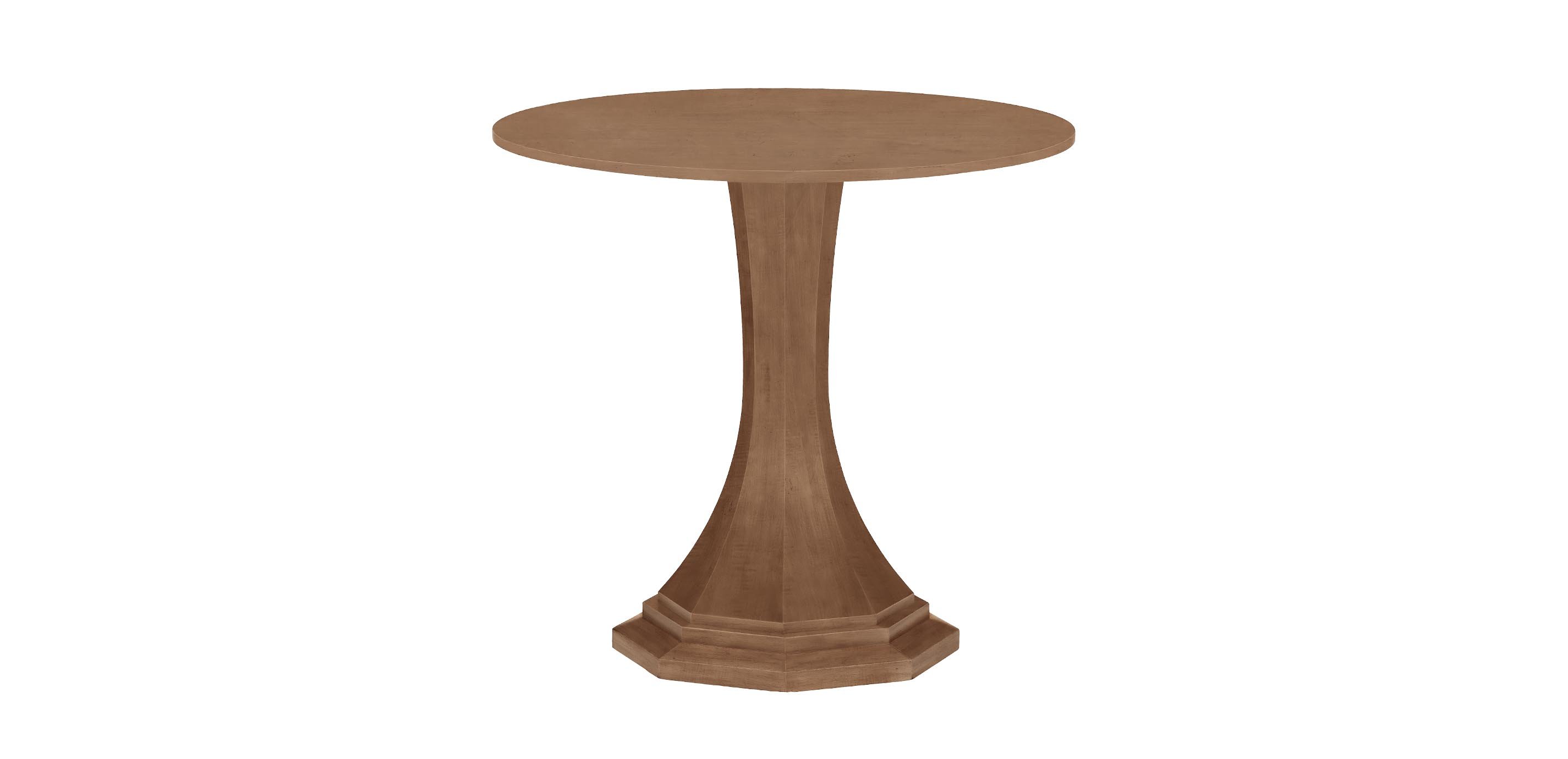 Lorenze Round Accent Table with Faceted Pedestal | Ethan Allen