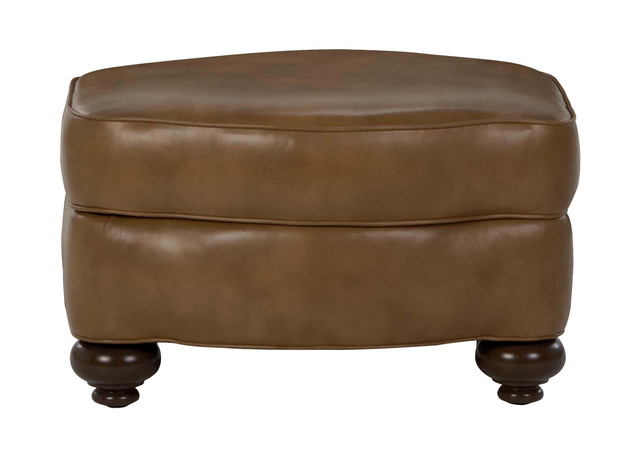 Whitney Leather Ottoman Ottomans & Benches Ethan Allen