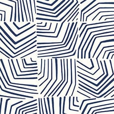 Blue swatch Etten Maze Wallpaper