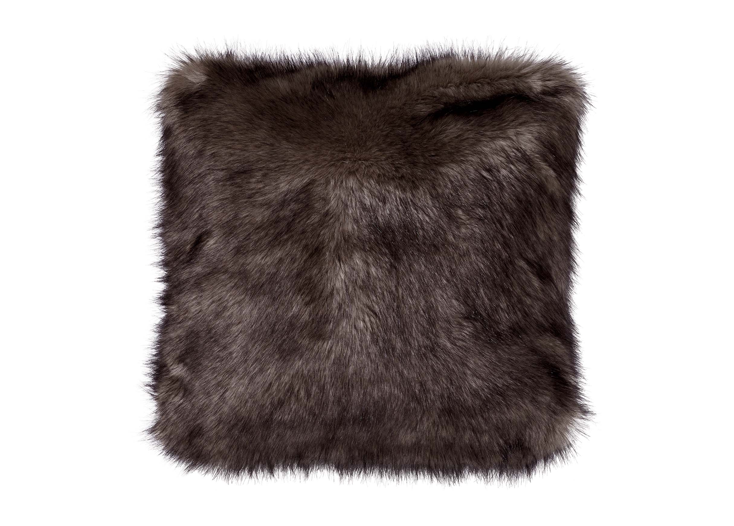 Faux Fur Wolf Pillow Pillows Ethan Allen