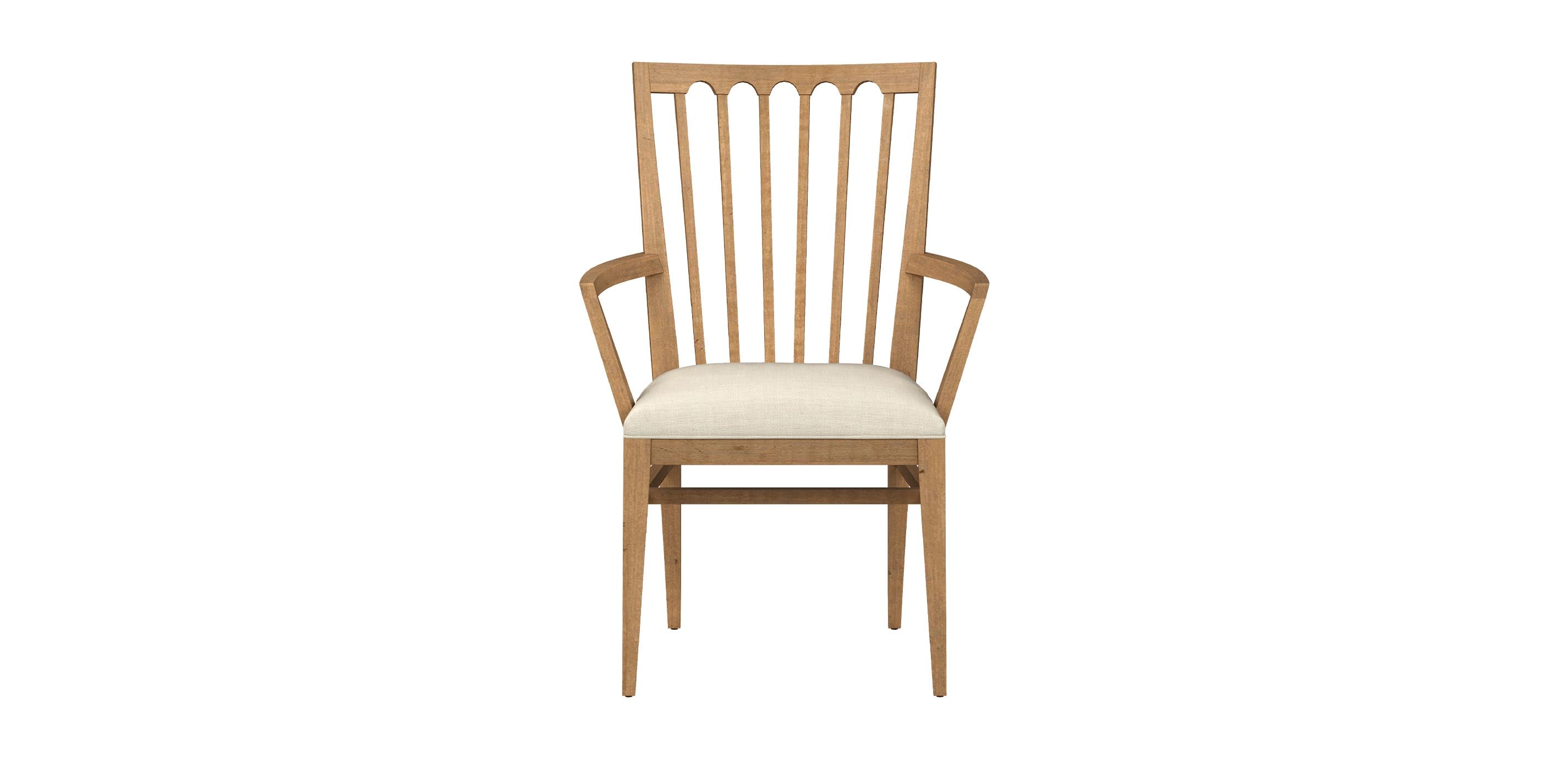 Benham Dining Armchair with Upholstered Seat | Ethan Allen