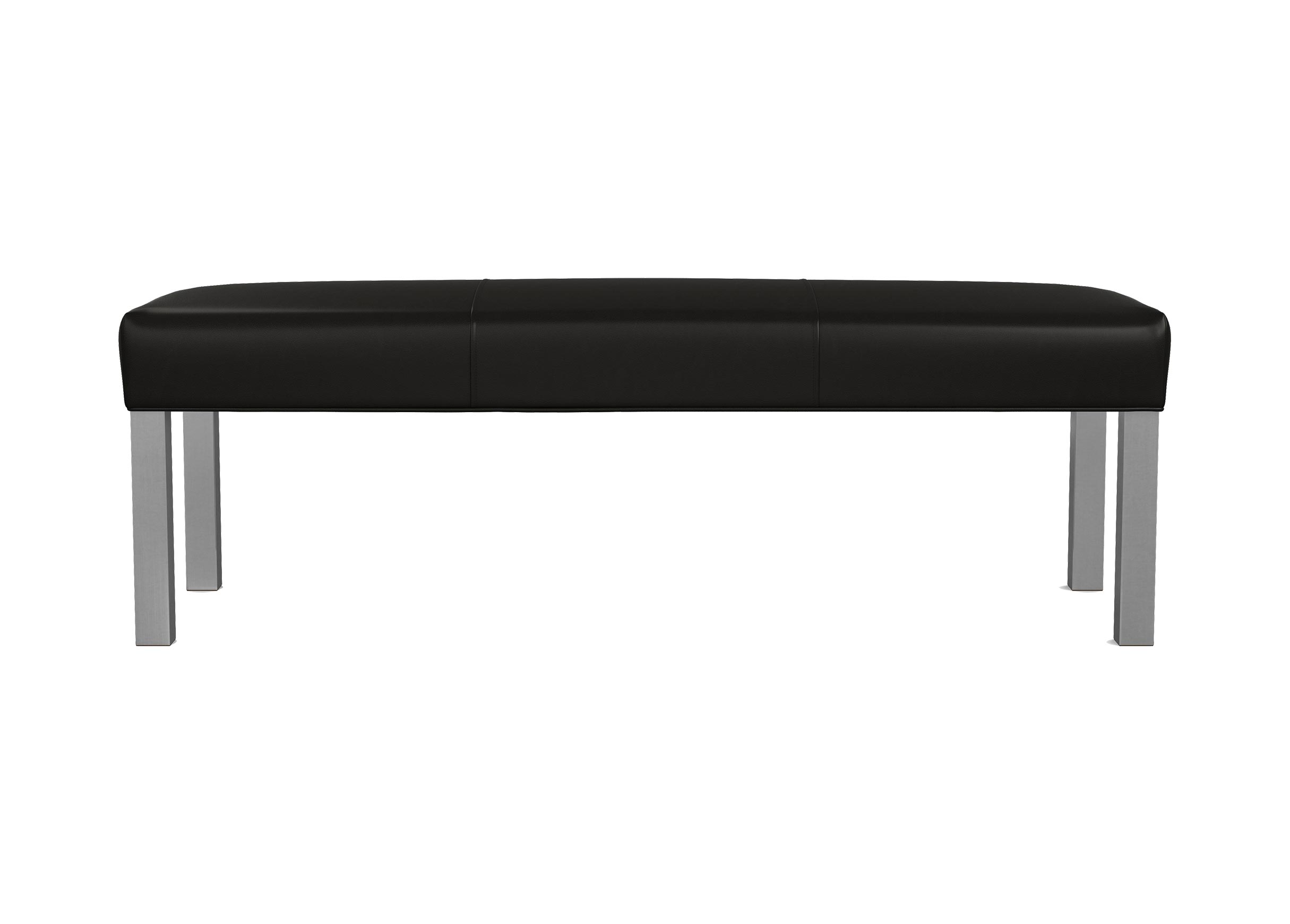 Harbor Leather Bench, Metal Ottomans & Benches