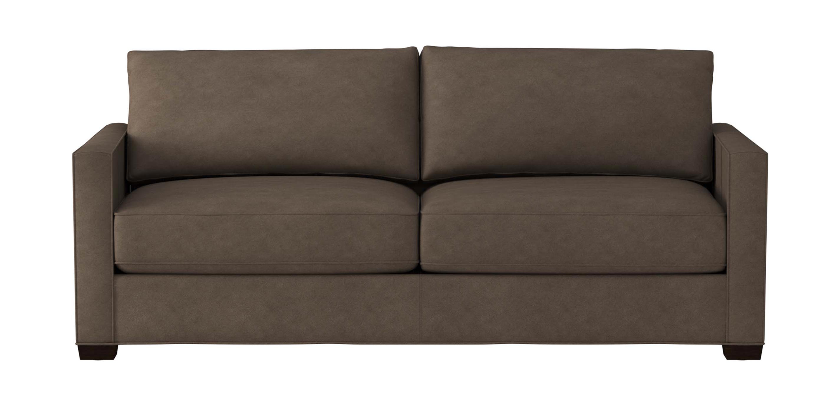 track arm leather sleeper sofa