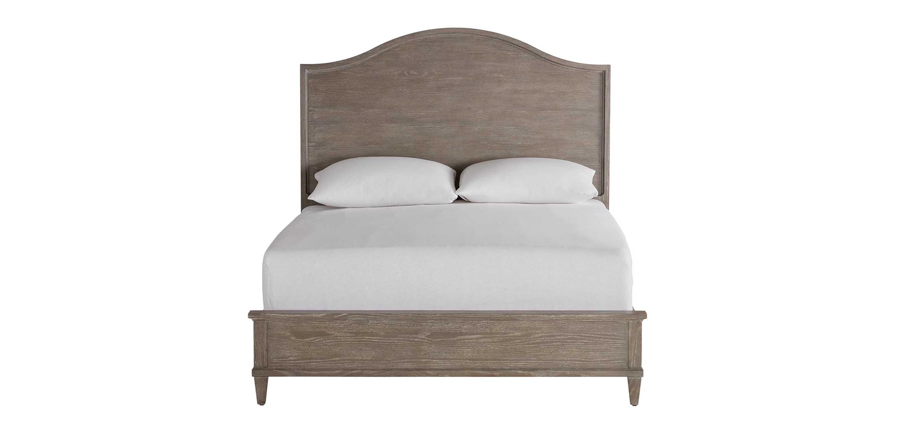 Clermont Bed With Arched Wooden, Solid Wood Headboards King Size Beds
