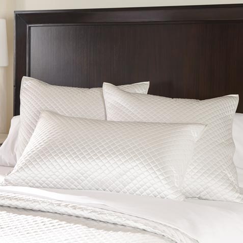 Salena Quilted Sham, Pearl Product Thumbnail Salena Quilted Sham, Pearl Product Thumbnail