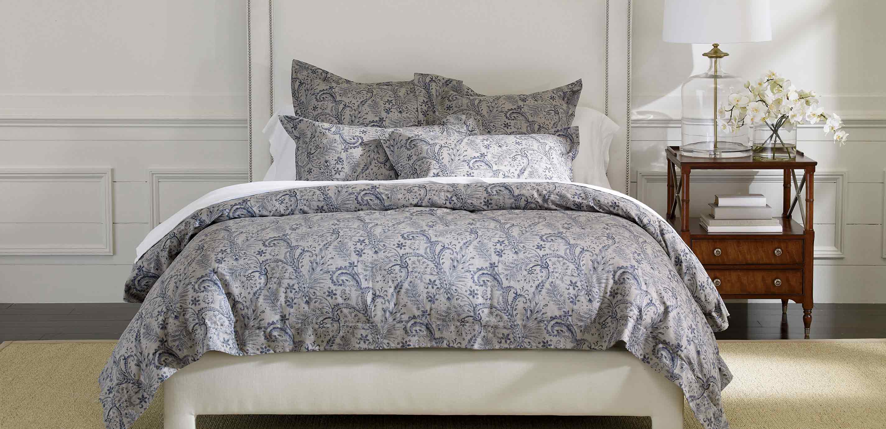 Lorelle Paisley Duvet Cover and Shams Duvet Cover Ethan Allen