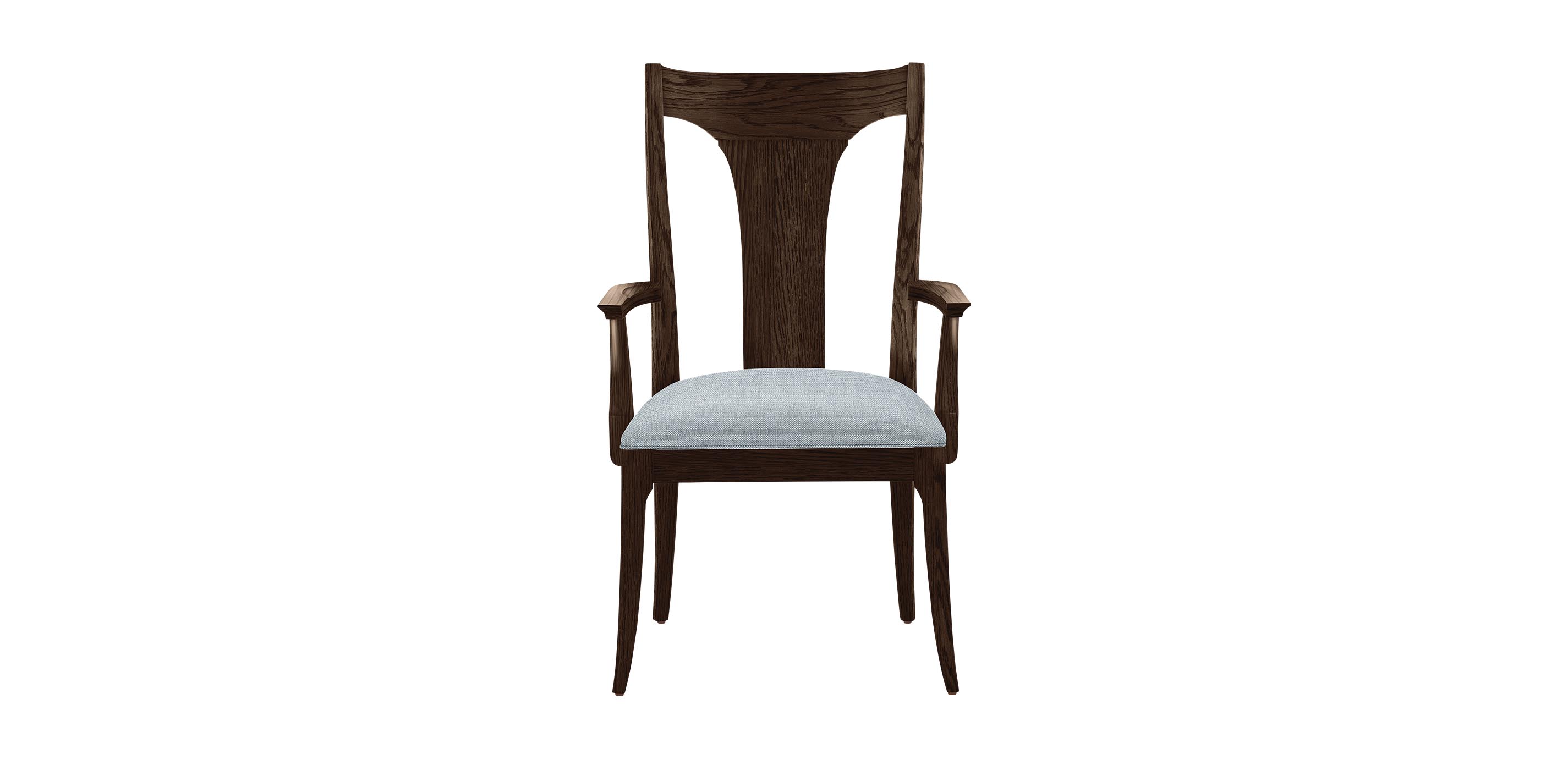 Artemis Dining Armchair with Upholstered Seat | Ethan Allen