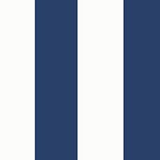 Navy Blue/White swatch Nautical Stripe Wallpaper