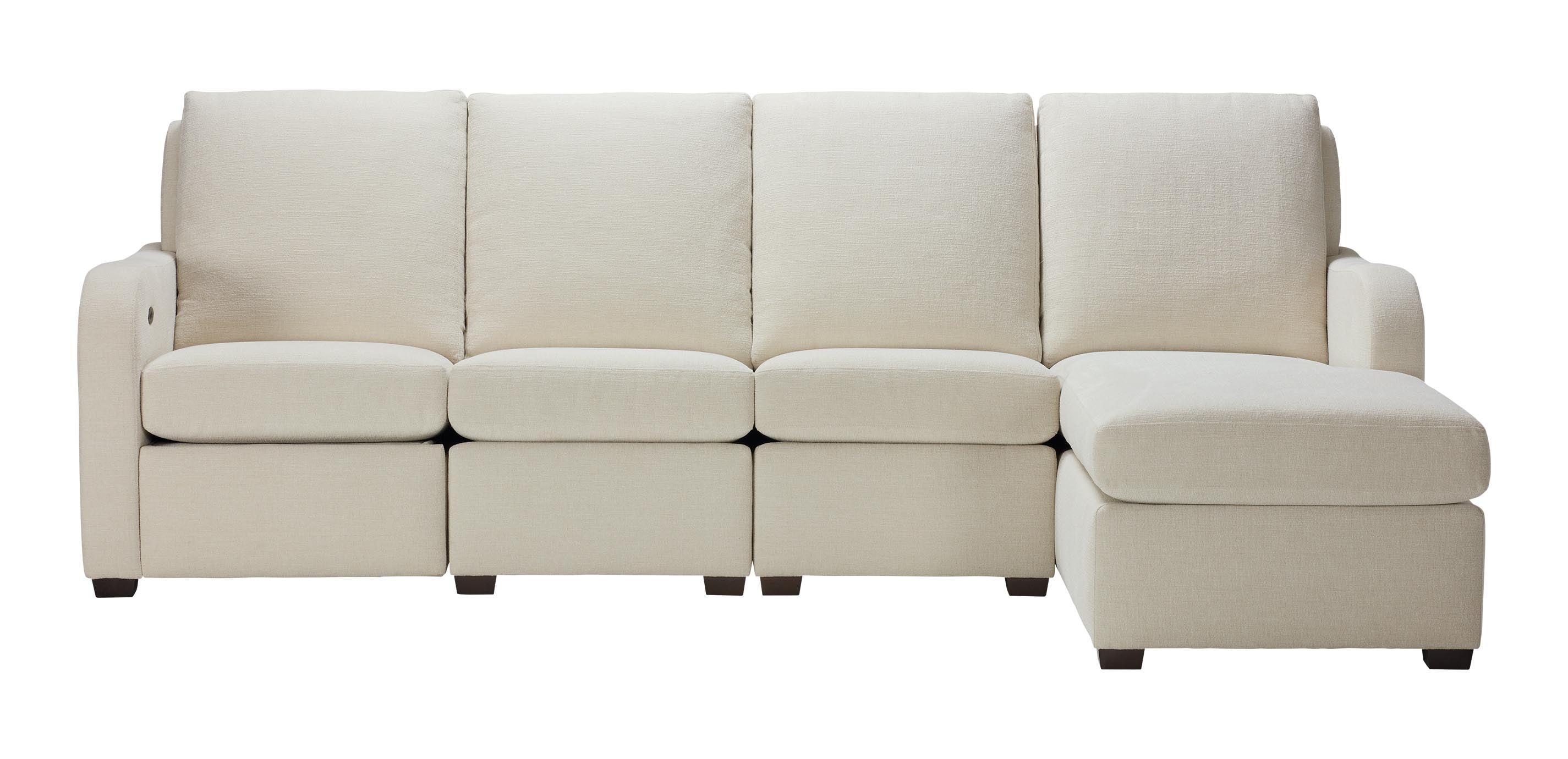 Jennings Wall-Reclining Four-Piece Sectional with Chaise | Ethan Allen