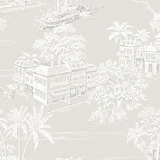 Gray swatch Melinda Wallpaper