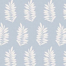 Blue/White swatch Pinnate Wallpaper