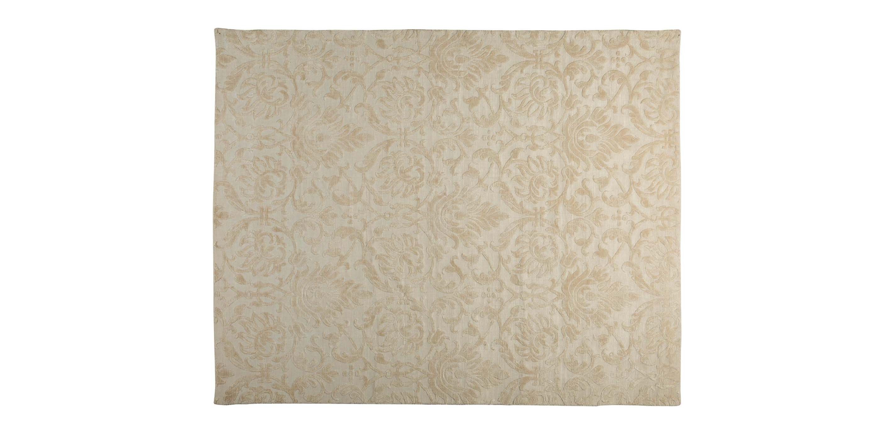 Jacquard Damask Rug, Ivory Damask & Floral Rugs Ethan Allen